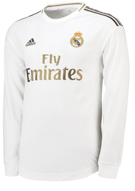 Camisa oficial Adidas Real Madrid 2019 2020 I jogador manga comprida